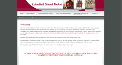 Desktop Screenshot of lobethalsheetmetal.com.au